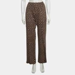 Pre Owned بنطلون فالنتينو جيرسي رياضي بطبعة سكالب متعدد الألوان مقاس وسط