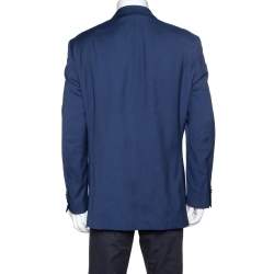 Valentino Navy Blue Wool Super 140's Tailored Blazer XXXL