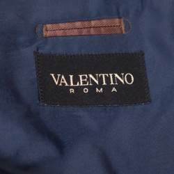 Valentino Navy Blue Wool Super 140's Tailored Blazer XXXL