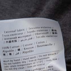 Pre Owned Valentino Grey Cotton Jersey Panther Souvenir T- Shirt S