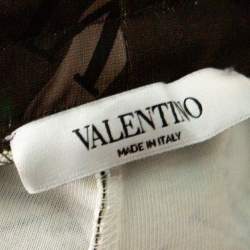 مملوكة مسبقًا Valentino Green VLTN Camouflage Print Cotton Blend Shorts M