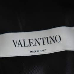 Valentino Black Plaided Wool Classic Suit S