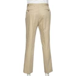 Valentino Light Beige Cotton Formal Pants L 