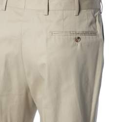 Valentino Light Beige Cotton Formal Pants L 