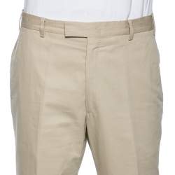 Valentino Light Beige Cotton Formal Pants L 