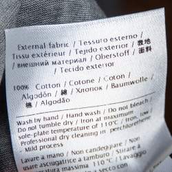 مملوكة مسبقًا Valentino Grey Graphic Printed Jersey Pocket Detail Round Neck T-Shirt L