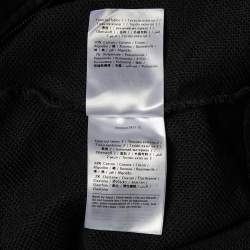 Valentino Black Camouflage Print Cotton Zip Up Hooded Sweatshirt L