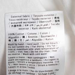 Pre Owned Valentino White Astronaut Printed Cotton Crew Neck T-Shirt S
