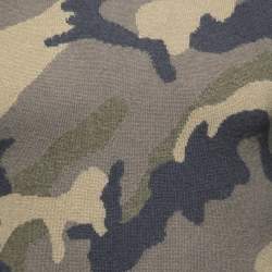 Valentino Green Camouflage Printed Cashmere Crew Neck Long Sleeve Sweater S