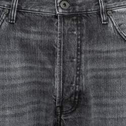 Valentino Grey Distressed Denim Selvedge Jeans L Waist 34" 