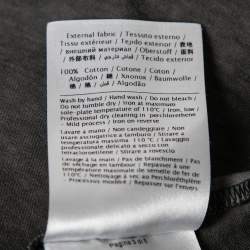 Pre Owned تي شيرت فالنتينو قطن أسود مطبوع فراشات متعددة الألوان مقاس متوسط (ميديوم)