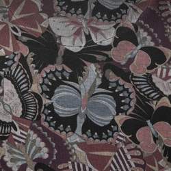 Pre Owned تي شيرت فالنتينو قطن أسود مطبوع فراشات متعددة الألوان مقاس متوسط (ميديوم)