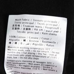 Valentino Black Cotton Logo Printed Short Sleeve T-Shirt M