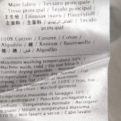 Pre Owned Valentino White Giraffe Logo Printed Cotton Short Sleeve T-Shirt M