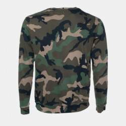 Valentino Green Camouflage Print Terry Cotton Sweatshirt M
