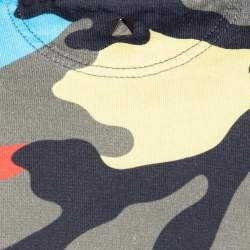 Valentino Multicolor Camo Printed cotton Knit Crewneck T-Shirt M