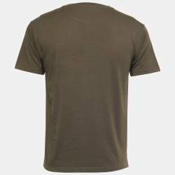 Pre Owned Valentino Green Reclaim Your Heritage Cotton Crew Neck T-Shirt S