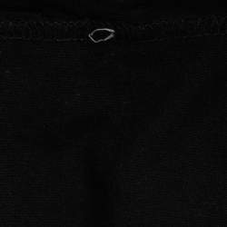 Valentino Black VLogo Printed Cotton Half Sleeve Crewneck T-Shirt S