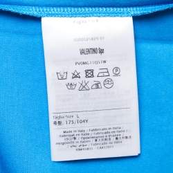 Valentino Color Block Cotton Knit Round Neck T-Shirt L