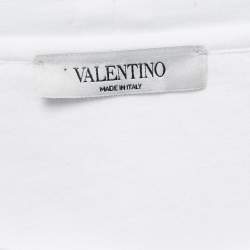 Valentino Color Block Cotton Knit Round Neck T-Shirt L