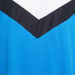 Valentino Color Block Cotton Knit Round Neck T-Shirt L