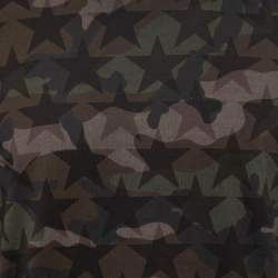 Valentino Camo Star Printed Cotton Knit T-Shirt S