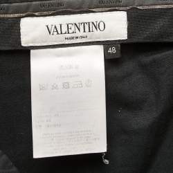 Valentino Navy Blue Wool Tailored Trousers M