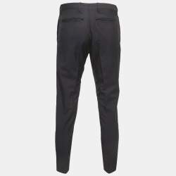 Valentino Navy Blue Wool Tailored Trousers M
