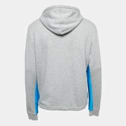 Valentino Grey Cotton Hooded Jacket M 