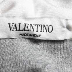 Valentino Grey Cotton Hooded Jacket M 