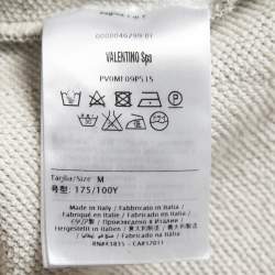 Valentino Grey Cotton Hooded Jacket M 