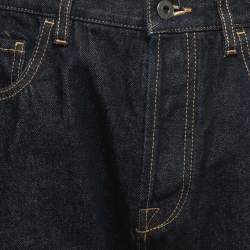 Pre Owned Valentino Dark Blue Denim Jeans M Waist 33"
