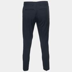 Valentino Navy Blue Wool Tailored Trousers M 