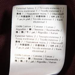 Pre Owned Valentino Burgundy Cotton Pique Logo Polo T-Shirt L