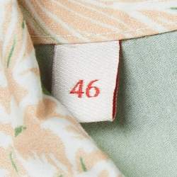 Valentino Green Pineapple Print Cotton Hawaiian Shirt S