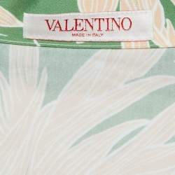 Valentino Green Pineapple Print Cotton Hawaiian Shirt S