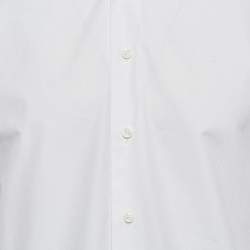 Pre Owned Valentino White Cotton Long Sleeve Shirt M