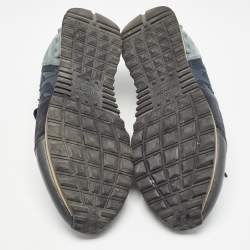 Pre Owned Valentino Multicolor Leather and Suede Rockrunner Sneakers Size 44