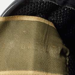 Pre Owned Valentino Multicolor Leather and Suede Rockrunner Sneakers Size 44