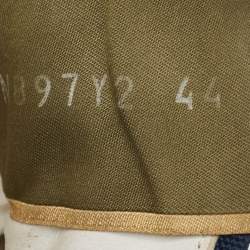 Pre Owned Valentino Multicolor Canvas and Leather Star Lace Up Sneakers Size 44