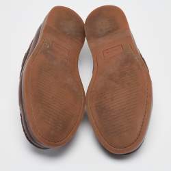 Valentino Burgundy Leather Rockstud Derby Loafers Size 43