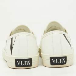 Valentino White Leather VLTN Low Top Sneakers Size 40.5