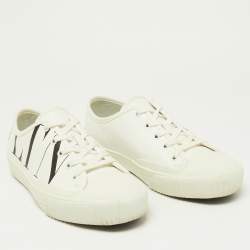 Valentino White Leather VLTN Low Top Sneakers Size 40.5