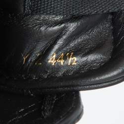 Valentino Black Leather Rockstud Untitled Low Top Sneakers Size 44.5