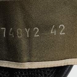 Pre Owned Valentino Black Leather and Suede Rockrunner Sneakers Size 42