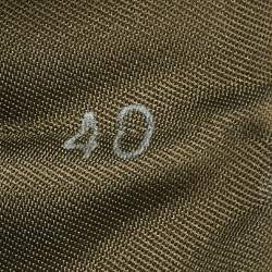 Pre Owned Valentino Black Nubuck Leather Rockstud Mid Top Sneakers Size 40