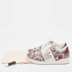 Valentino Multicolor Leather Lace Up Sneakers Size 43