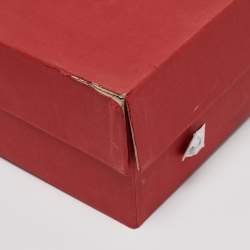 Pre Owned Valentino White Leather Rockstud Lace Up Sneakers Size 41