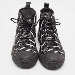 Pre Owned Valentino Black/White Canvas VLTN Times Sneakers Size 43