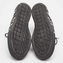 Pre Owned Valentino Black/White Canvas VLTN Times Sneakers Size 43